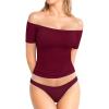 C1-short Sleeve Burgundy