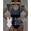 image:imageMANGOPOP Womens Deep V Neck Ruffle Sleeveless Body Suits Tank Top Bodysuit Going Out Sexy Fitted Summer Trendy OutfitsDeep Blue