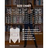 image:imageMANGOPOP Womens Henley Shirt Scoop Neck Button Down Ribbed Bodysuits Sleeveless Tank Tops Body SuitBlong Sleeve Coffee