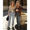 image:imageMANGOPOP Womens Henley Shirt Scoop Neck Button Down Ribbed Bodysuits Sleeveless Tank Tops Body SuitBlong Sleeve Light Camel