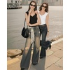 image:imageMANGOPOP Womens Sweetheart Neckline Thong Bodysuit Ruched V Neck Tank Top Body Suits Double Lined Sleeveless Going Out TopsA01 Black