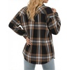 image:imageMANGOPOP YearRound Flannel Shirt for Women  Lightweight Oversized Long Sleeve Button Down Plaid for Effortless LayeringBlack Yellow Plaid