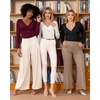 image:imageMANGOPOP Bodysuits for Women Deep V Neck Twist Knot Fitted Long Sleeve Bodysuit Basic Tops Casual T ShirtsBurgundy
