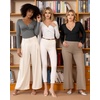 image:imageMANGOPOP Bodysuits for Women Deep V Neck Twist Knot Fitted Long Sleeve Bodysuit Basic Tops Casual T ShirtsDark Heather Grey