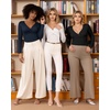 image:imageMANGOPOP Bodysuits for Women Deep V Neck Twist Knot Fitted Long Sleeve Bodysuit Basic Tops Casual T ShirtsDeep Blue