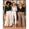image:imageMANGOPOP Bodysuits for Women Deep V Neck Twist Knot Fitted Long Sleeve Bodysuit Basic Tops Casual T ShirtsDeep Green