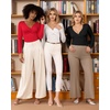 image:imageMANGOPOP Bodysuits for Women Deep V Neck Twist Knot Fitted Long Sleeve Bodysuit Basic Tops Casual T ShirtsRed