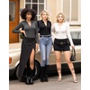 image:imageMANGOPOP Henley Bodysuit for Women Button Down Long Sleeve Tops Body Suits Dressy Blouse CasualDark Heather Grey