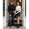 image:imageMANGOPOP Long Sleeve Bodysuits for Women Mock Turtle Neck Ribbed Body Suit Tops02 White