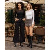image:imageMANGOPOP Sheer Long Sleeve Shirts for Women Crew Neck Fitted Mesh Tops Trendy Going Out Fall Fashion Tee Tops 202602 White