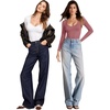 image:imageMANGOPOP Sweetheart V Neck Bodysuits for Women Long Short Sleeve Body Suits Tops ShirtE5 Long Sleeve Marsala