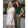 image:imageMANGOPOP Womens Crew Neck Short Sleeve Bodysuit Long Sleeve Body Suit T Shirts Basic Slim Fitted TopsD Short Sleeves Deep Green