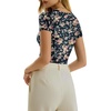image:imageMANGOPOP Womens Crew Neck Short Sleeve Bodysuit Long Sleeve Body Suit T Shirts Basic Slim Fitted TopsD Short Sleeves Flowers