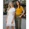 image:imageMANGOPOP Womens Crew Neck Short Sleeve Bodysuit Long Sleeve Body Suit T Shirts Basic Slim Fitted TopsD Short Sleeves Ginger