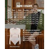 image:imageMANGOPOP Womens Crew Neck Short Sleeve Bodysuit Long Sleeve Body Suit T Shirts Basic Slim Fitted TopsE3 Long Sleeve Blush