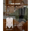 image:imageMANGOPOP Womens Crew Neck Short Sleeve Bodysuit Long Sleeve Body Suit T Shirts Basic Slim Fitted TopsF3 BlackWhite