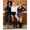 image:imageMANGOPOP Womens Cross Wrap Ruched Plunge Neck Deep V Long Sleeve Short Sleeve BodysuitsB Long Sleeve Bungurdy