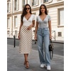 image:imageMANGOPOP Womens Cross Wrap Ruched Plunge Sexy Deep V Neck Slim Fit Short Sleeve T Shirt Tunic Tops TeeElephant Grey