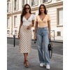 image:imageMANGOPOP Womens Cross Wrap Ruched Plunge Sexy Deep V Neck Slim Fit Short Sleeve T Shirt Tunic Tops TeeNude