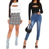 image:imageMANGOPOP Womens Cutout Front Long Sleeve Short Sleeve Bodysuit Round Neck Body Suits Sexy Going Out Fall TopsC Long Sleeve White