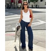 image:imageMANGOPOP Womens Deep V Neck Tank Top Bodysuit Sexy Thong Double Lined Body Suit Sleeveless Backless Plunge Going Out Tops02 White