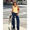 image:imageMANGOPOP Womens Deep V Neck Tank Top Bodysuit Sexy Thong Double Lined Body Suit Sleeveless Backless Plunge Going Out Tops11 Bright Yellow