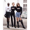 image:imageMANGOPOP Womens Mock Neck Cutout Front Bodysuit Long Sleeve Sleeveless Turtle Neck Body Suits Sexy Tops05 Coffee Long Sleeve