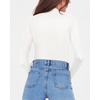 image:imageMANGOPOP Womens Mock Turtle Neck Fleece Lined Long Sleeve Thermal Underwear T Shirt Tops TeeA02white