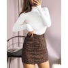 image:imageMANGOPOP Womens Mock Turtle Neck Long Sleeve Tops Bodysuit Jumpsuit02 Long Sleeve White