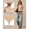 image:imageMANGOPOP Womens Mock Turtle Neck Long Sleeve Tops Bodysuit Jumpsuit02 Sleeveless Mica