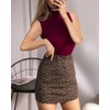 image:imageMANGOPOP Womens Mock Turtle Neck Long Sleeve Tops Bodysuit Jumpsuit03 Sleeveless Burgundy