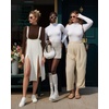 image:imageMANGOPOP Womens Mock Turtle Neck Long Sleeve Tops Bodysuit Jumpsuit04 Long Sleeve Coffee