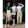 image:imageMANGOPOP Womens Mock Turtle Neck Long Sleeve Tops Bodysuit Jumpsuit04 Long Sleeve Deep Green