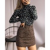 image:imageMANGOPOP Womens Mock Turtle Neck Long Sleeve Tops Bodysuit Jumpsuit04 Long Sleeve Little Daisy