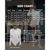 image:imageMANGOPOP Womens Mock Turtle Neck Long Sleeve Tops Bodysuit Jumpsuit04 Long Sleeve Navy Blue