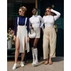 image:imageMANGOPOP Womens Mock Turtle Neck Long Sleeve Tops Bodysuit Jumpsuit04 Long Sleeve Navy Blue