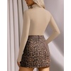 image:imageMANGOPOP Womens Mock Turtle Neck Long Sleeve Tops Bodysuit Jumpsuit04 Long Sleeve Nude