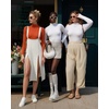 image:imageMANGOPOP Womens Mock Turtle Neck Long Sleeve Tops Bodysuit Jumpsuit04 Long Sleeve Sorrel