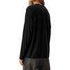 image:imageMANGOPOP Womens Oversized T Shirts Short Sleeve Crewneck Loose Fit Tops Summer Basic Gym Workout ClothesA Long Sleeve Black