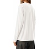 image:imageMANGOPOP Womens Oversized T Shirts Short Sleeve Crewneck Loose Fit Tops Summer Basic Gym Workout ClothesA Long Sleeve White