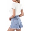 image:imageMANGOPOP Womens Round Neck Short Sleeve Bodysuit T Shirts Basic Body Suit TopsA1short Sleeve White