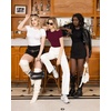 image:imageMANGOPOP Womens Round Neck Short Sleeve Bodysuit T Shirts Basic Body Suit TopsBshort Sleeve Burgundy