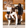 image:imageMANGOPOP Womens Round Neck Short Sleeve Bodysuit T Shirts Basic Body Suit TopsBshort Sleeve Coffee