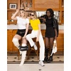 image:imageMANGOPOP Womens Round Neck Short Sleeve Bodysuit T Shirts Basic Body Suit TopsBshort Sleeve Yellow