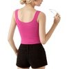 image:imageMANGOPOP Womens Scoop Neck Tank Top Double Lined Sleeveless Tops for Women Casual Basic Slim Summer Outfits 2026Blush