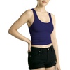 image:imageMANGOPOP Womens Scoop Neck Tank Top Double Lined Sleeveless Tops for Women Casual Basic Slim Summer Outfits 2026Deep Blue