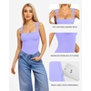 image:imageMANGOPOP Womens Square Neck Tank Top Bodysuit Sexy Double Lined Sleeveless Thong Body Suits Going Out Tops03 Sleeveless Very Peri