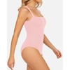 image:imageMANGOPOP Womens Square Neck Tank Top Bodysuit Sexy Double Lined Sleeveless Thong Body Suits Going Out TopsSleeveless Blushing Bride