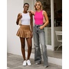 image:imageMANGOPOP Womens Tank Top Body Suits Sexy Crew Neck Racerback Halter Ribbed Sleeveless Long Sleeve Bodysuit Going Out Tops05sleeveless Blush