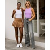 image:imageMANGOPOP Womens Tank Top Body Suits Sexy Crew Neck Racerback Halter Ribbed Sleeveless Long Sleeve Bodysuit Going Out Tops05sleeveless Light Violet